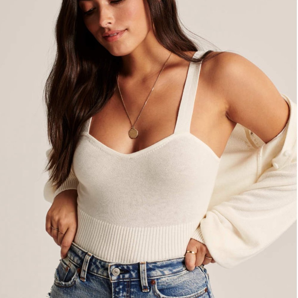 Knit Tank and Cardigan Set